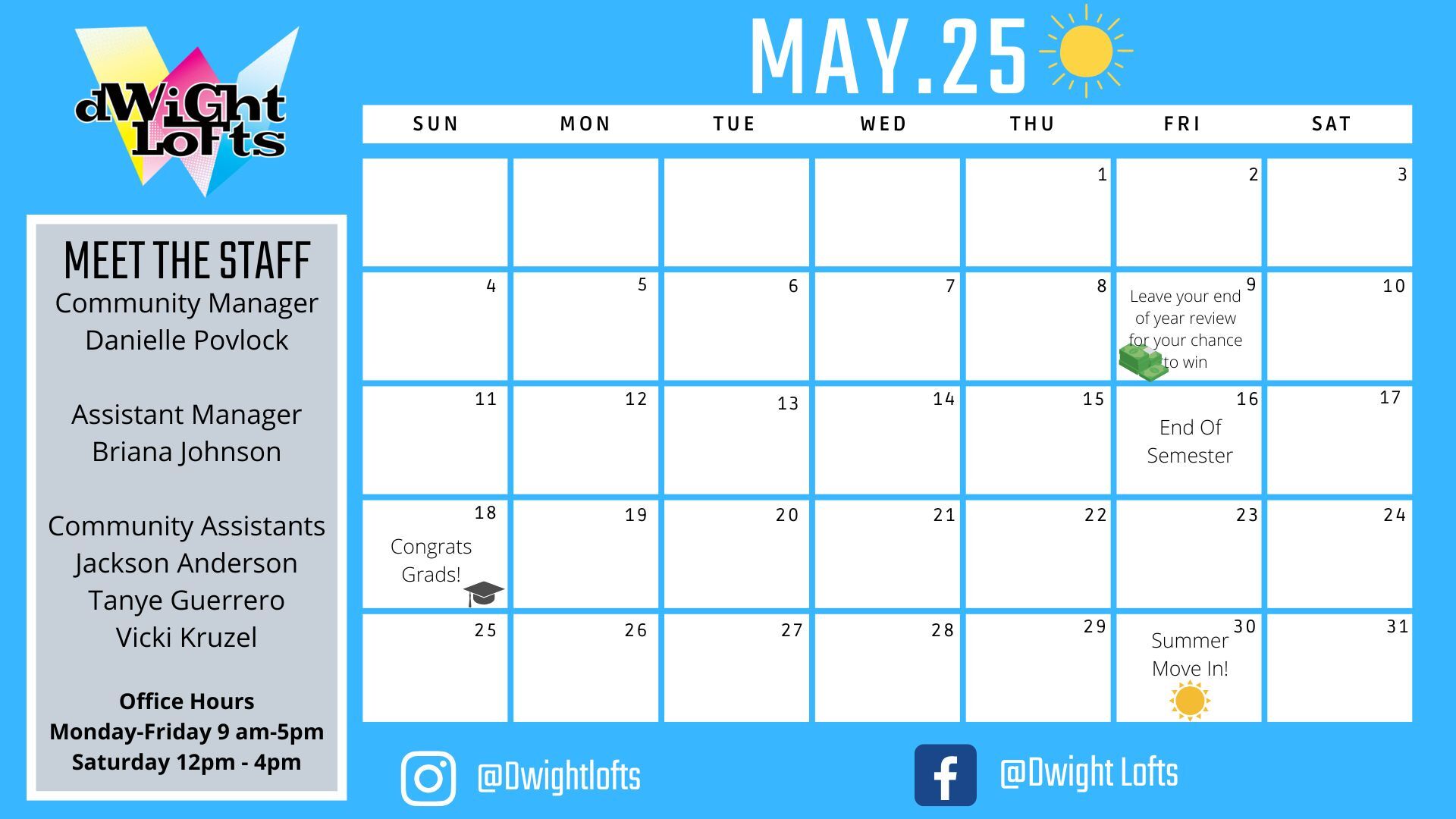 May Event Calendar